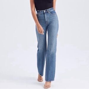 Abercrombie & Fitch The 90s Straight Ultra High Rise Jeans Medium Wash-28/6 R